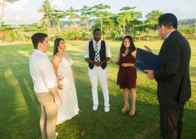 wedding officiant at Hotel Marriott Los Sueños