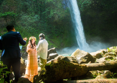Getting married Fortuna Waterfall